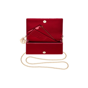Tui Dior Lady Dior Pouch 'Cherry Red' S0204OVRB-M323