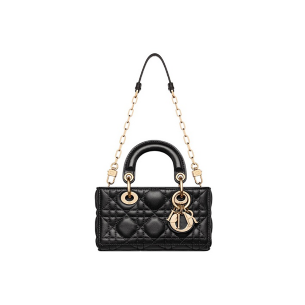 Tui Dior Micro Lady D-joy Bag 'Gold Black' S0910ONGE-M900
