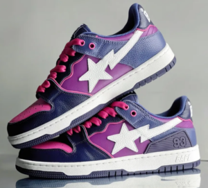 Giay Bape A Bathing Ape Bape SK8 Sta 'Purple White' 1J30-291-024
