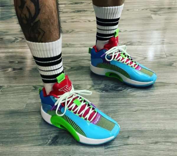 Giày Nike Jayson Tatum x Air Jordan 35 PF 'Greatest Gift' DD3667-400 - Ảnh 4