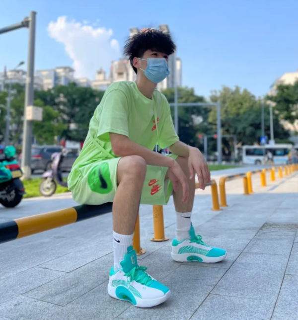Giày Nike Guo Ailun x Air Jordan 35 Low PF 'Jade' DJ2994-100 - Ảnh 6