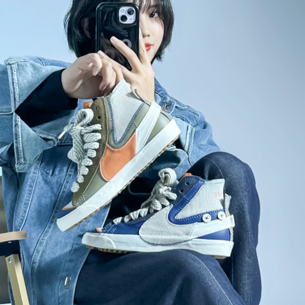 Giày Nike Blazer Mid Jumbo 'Voodoo' DQ5080-001 - Ảnh 3