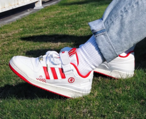 Alternative view of Giày Adidas Forum Low 'Cloud White' GW3493