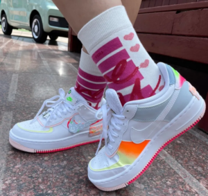 Giay Nike Air Force 1 Low Shadow 'White Pink Orange' DV1364-111