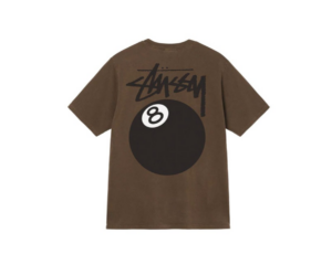Ao Stussy 8 Ball Pigment Dyed T-Shirt 'Coffee'