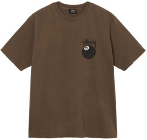 Ao Stussy 8 Ball Pigment Dyed T-Shirt 'Coffee'