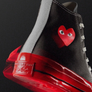 Giay Converse Play Chuck 70 x Comme des Garcons 'Black Red' A01793C