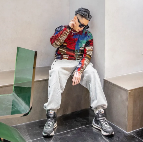 Giày Nike LD VaporWaffle x sacai x Jean Paul Gaultier Mix DH9186-001 - Ảnh 3