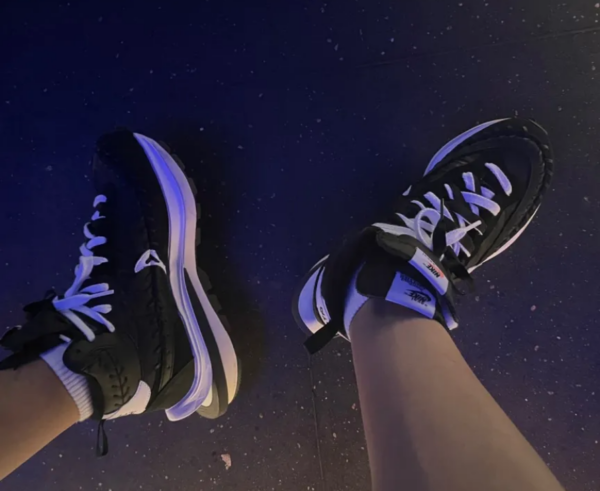 Giày Nike LD VaporWaffle x sacai x Jean Paul Gaultier Mix DH9186-001 - Ảnh 2