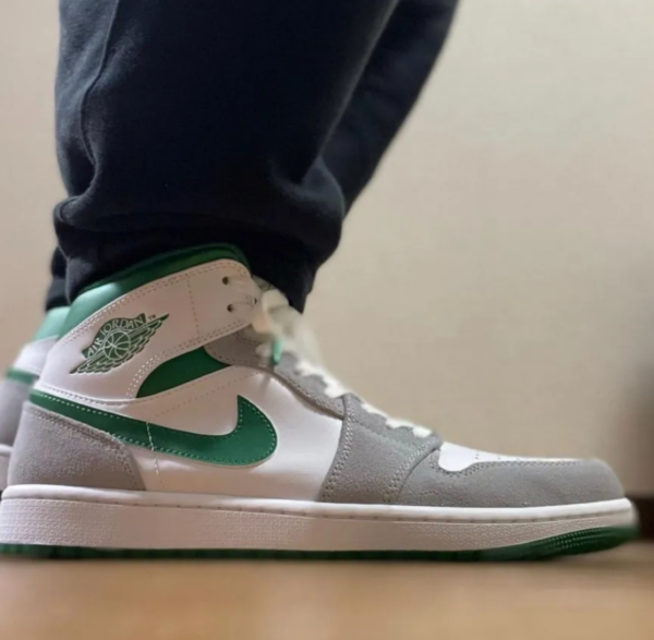 Giày Nike Air Jordan 1 Mid SE 'Grey Pine Green' DC7294-103 - Ảnh 3