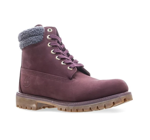 Giày Timberland Premium 6 Inch Waterproof Burgundy Nubuck A1ZK8 - Ảnh 7