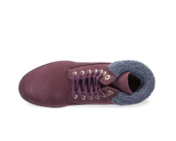 Giày Timberland Premium 6 Inch Waterproof Burgundy Nubuck A1ZK8 - Ảnh 6