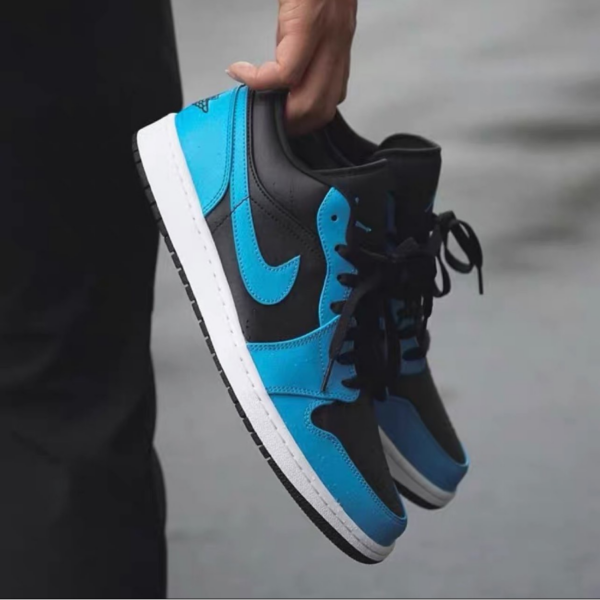Giày Nike Air Jordan 1 Low 'Laser Blue' 553558-410 - Ảnh 4