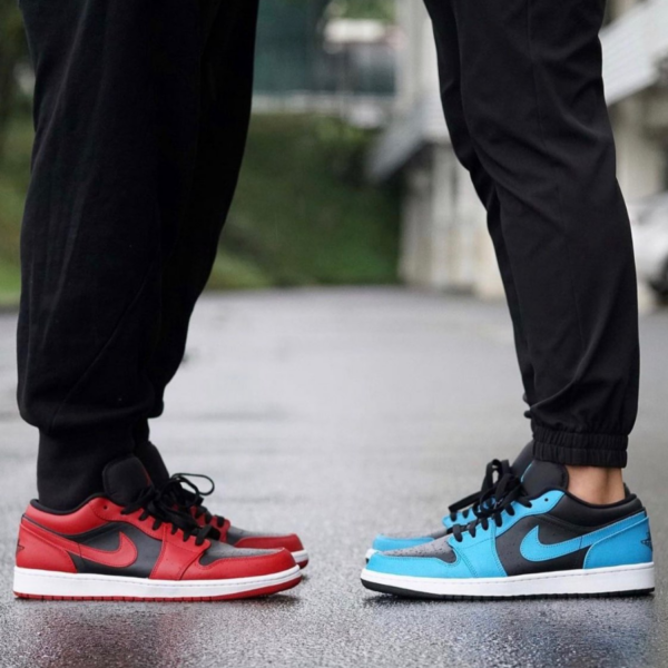 Giày Nike Air Jordan 1 Low 'Laser Blue' 553558-410 - Ảnh 5