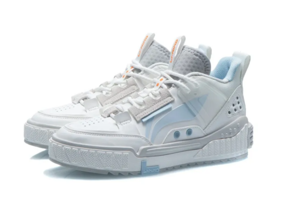 Giày Li Ning Fashion White Middle Cut Classic Casual AGCR31-2 - Ảnh 9