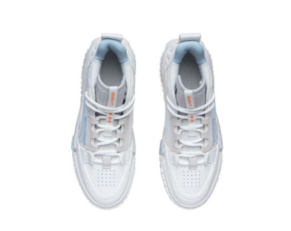 Giày Li Ning Fashion White Middle Cut Classic Casual AGCR31-2 - Ảnh 8