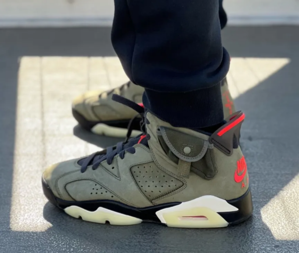 Giày Nike Travis Scott x Air Jordan 6 Retro 'Olive' CN1084-200 - Ảnh 6