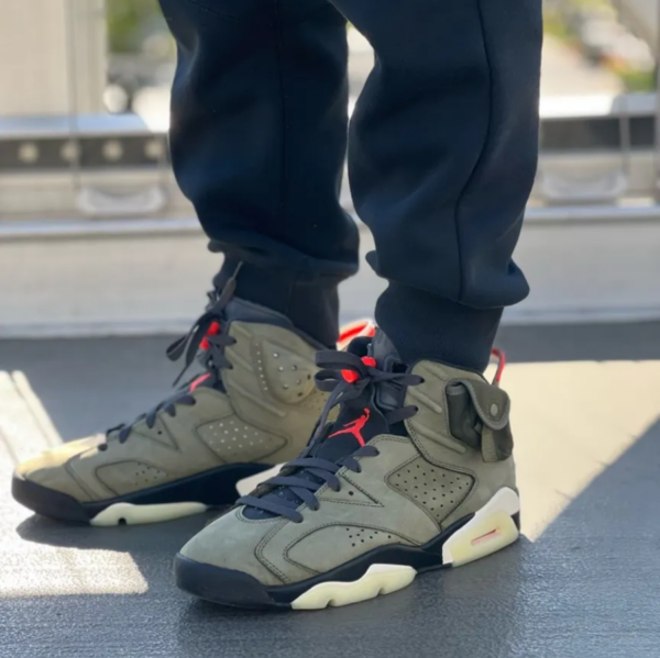 Giày Nike Travis Scott x Air Jordan 6 Retro 'Olive' CN1084-200 - Ảnh 5