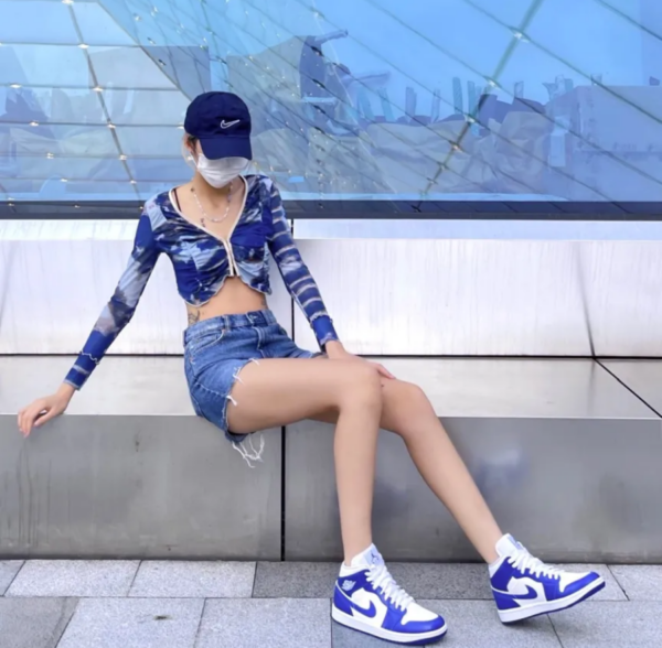 Giày Nike Air Jordan 1 Mid 'Kentucky Blue' BQ6472-104 - Ảnh 11