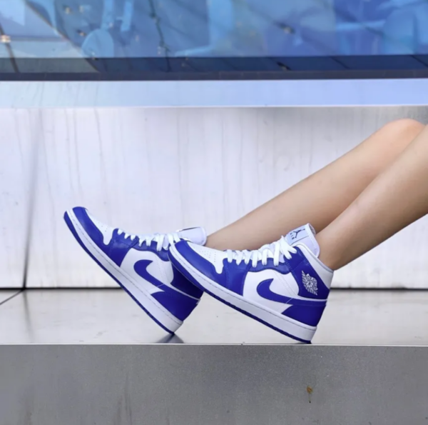 Giày Nike Air Jordan 1 Mid 'Kentucky Blue' BQ6472-104 - Ảnh 7