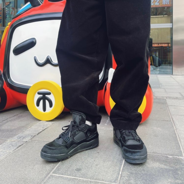Giày Golf Nike Air Jordan 4 Golf 'Black Cat' CU9981-001 - Ảnh 3