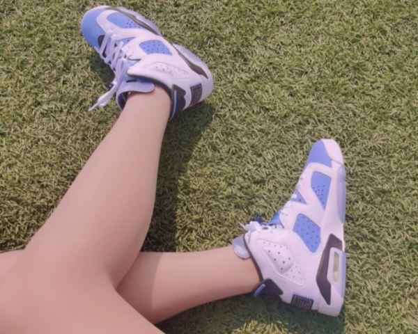 Giày Nike Air Jordan 6 Retro GS 'UNC Home' 384665-410 - Ảnh 3