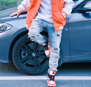 Giay Nike Air Jordan 1 Mid SE GS 'Team Orange' BQ6931-800