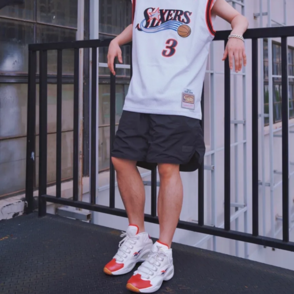 Giày Reebok Question Mid 'Red Toe White' GZ7099 - Ảnh 7