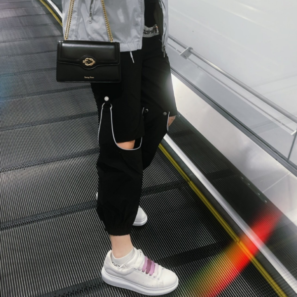 Giày Alexander McQueen Wmns Oversized Sneaker 'White Violet' 650791 WHZ4N 9104 - Ảnh 2