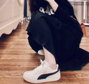 Giay Puma Caracal SoftFoam Beige Black 369863-29