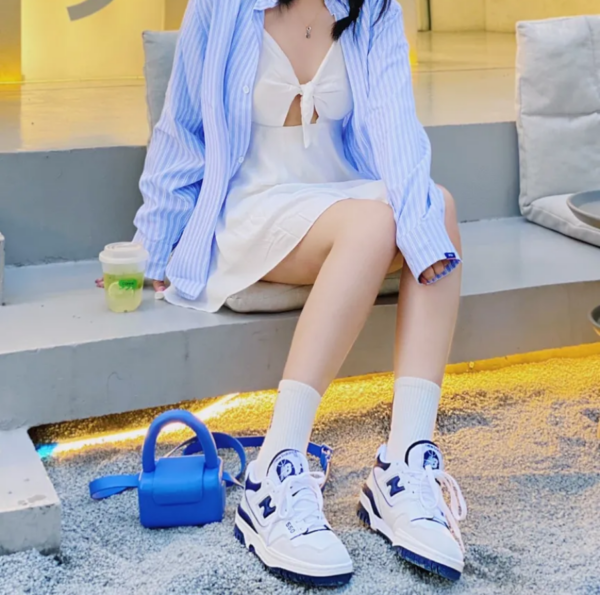 Giày New Balance 550 'White Navy' BB550WA1 - Ảnh 6