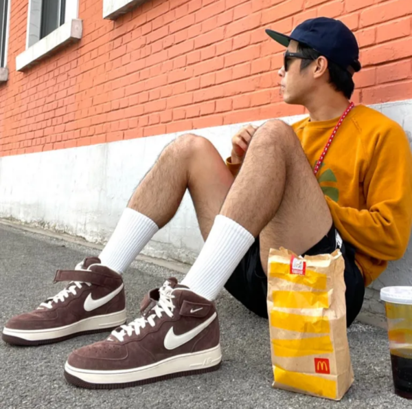 Giày Nike Air Force 1 Mid 'Chocolate' DM0107-200 - Ảnh 5
