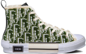 Giày Dior B23 High Top Sneaker 'Olive Dior Oblique Tapestry' 3SH129ZGT-H660