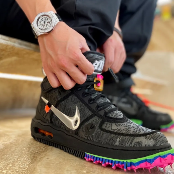 Giày Nike x Off-White Air Force 1 'Black' DO6290-001 - Ảnh 8