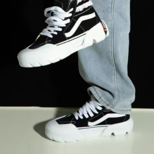 Giay Vans Sk8-Hi Tapered Modular x Sandy Liang 'Black' VN0A7Q5TB7C