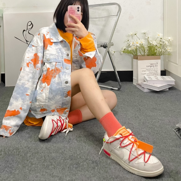 Giày Nike Off-White x Dunk Low 'Lot 40 Of 50' DJ0950-103 - Ảnh 4
