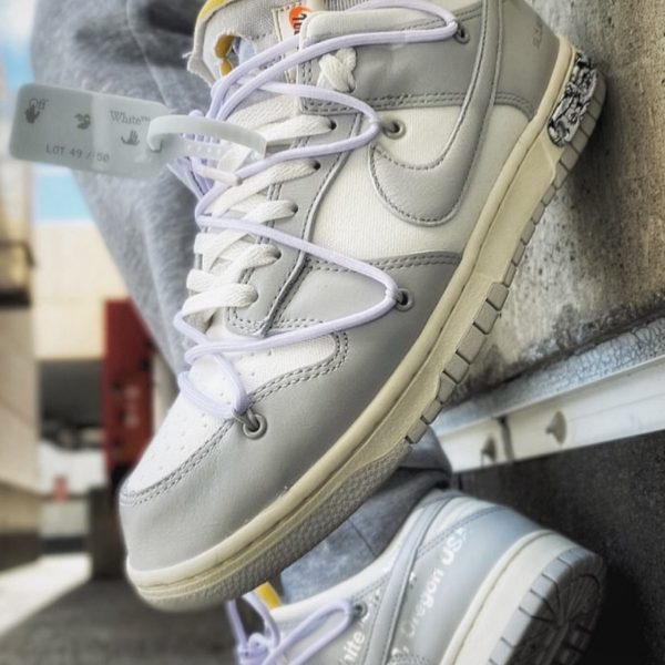 Giày Nike Off-White x Dunk Low 'Lot 49 Of 50' DM1602-123 - Ảnh 6