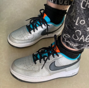 Alternative view of Giày Nike Air Force 1 GS 'Sky Nike' CW6011-001