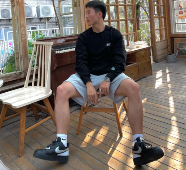 Giày Nike 3M x Air Force 1 '07 LV8 'Black' CT2299-001 - Ảnh 2