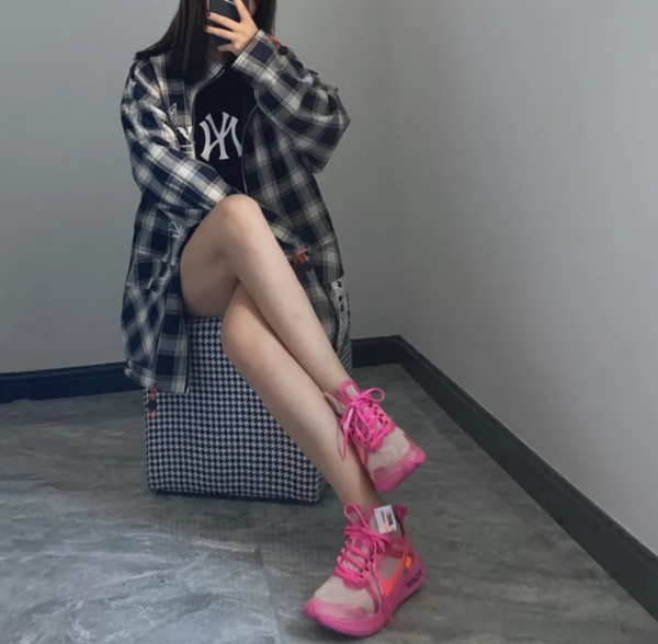 Giày Nike Off-White x Zoom Fly SP 'Tulip Pink' AJ4588-600 - Ảnh 9