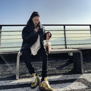 Giay Nike Air Force 1 Low x Louis Vuitton 'Metallic Gold'