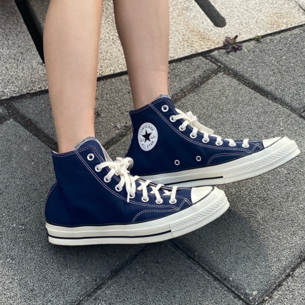 Giày Converse Chuck 70 High Recycled Canvas Midnight Navy 172676C - Ảnh 2