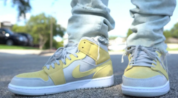 Giày Nike Air Jordan 1 Mid SE 'Tan Grey' DA4666-001 - Ảnh 7