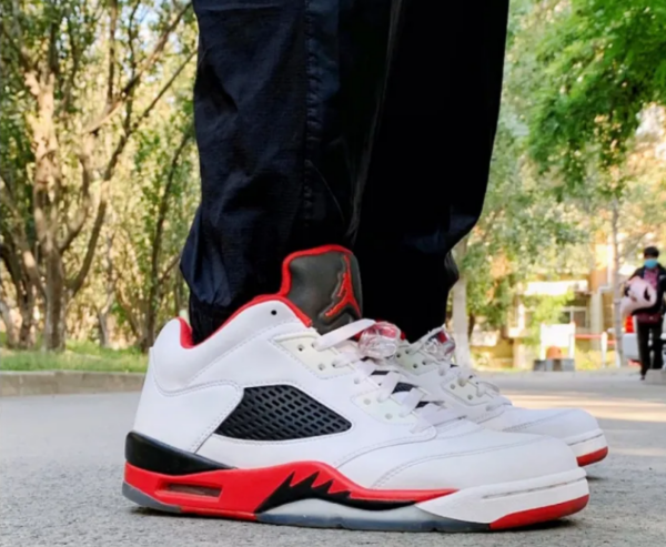 Giày Air Jordan 5 Low 'Fire Red' 2016 819171-101 - Ảnh 13