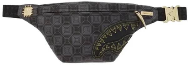 Tui Sprayground Checkerboard Shark Mouth Messenger Bag 'Black' W0845114