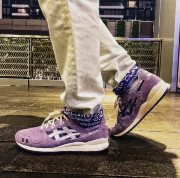 Giày Asics Gel Lyte 3 OG 'Ash Rock Bandana' 1201A318-500 - Ảnh 2