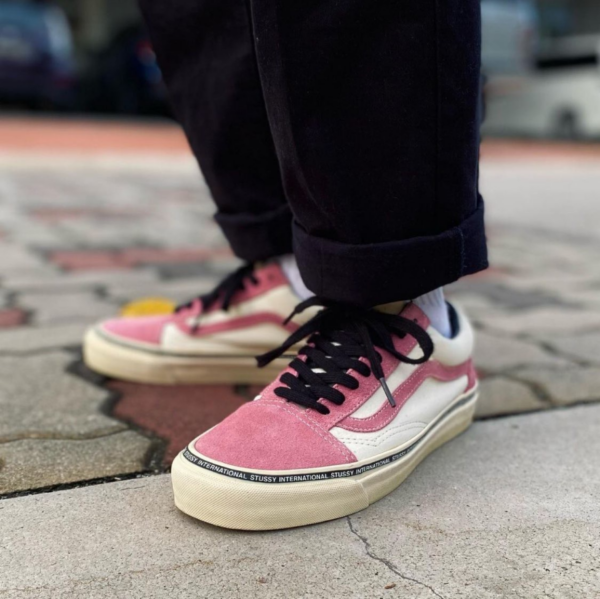 Giày Vans Stussy x Old Skool LX 'Rose' VN0A36C8OYF - Ảnh 4