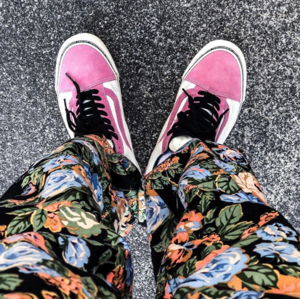 Giày Vans Stussy x Old Skool LX 'Rose' VN0A36C8OYF - Ảnh 3