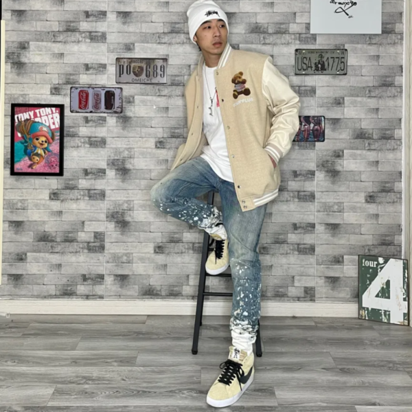 Giày Nike Stussy x Blazer Mid SB 'Midwest Gold' AH6158-700 - Ảnh 6