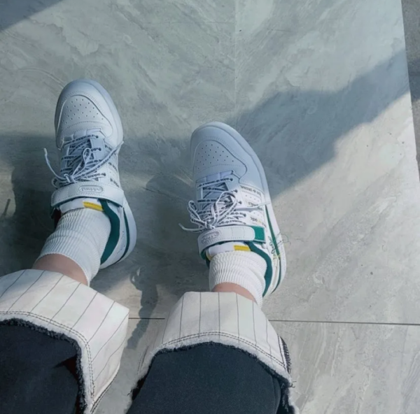 Giày Adidas Originals Forum Low White Green GX3001 - Ảnh 6